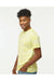 Dyenomite 200CR Mens Crystal Tie Dyed Short Sleeve Crewneck T-Shirt Citron Model Side