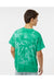 Dyenomite 200CR Mens Crystal Tie Dyed Short Sleeve Crewneck T-Shirt Emerald Model Back