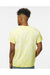 Dyenomite 200CY Mens Cyclone Pinwheel Tie Dyed Short Sleeve Crewneck T-Shirt Citron Model Back