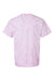 Dyenomite 200CY Mens Cyclone Pinwheel Tie Dyed Short Sleeve Crewneck T-Shirt Lilac Flat Back