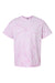 Dyenomite 200CY Mens Cyclone Pinwheel Tie Dyed Short Sleeve Crewneck T-Shirt Lilac Flat Front