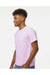 Dyenomite 200CY Mens Cyclone Pinwheel Tie Dyed Short Sleeve Crewneck T-Shirt Lilac Model Side