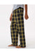 Boxercraft BY6624 Youth Flannel Pants Black/Gold Model Side