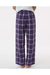 Boxercraft BY6624 Youth Flannel Pants Purple/White Model Back