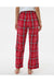 Boxercraft BY6624 Youth Flannel Pants Red/White Model Back