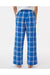 Boxercraft BY6624 Youth Flannel Pants Royal Blue/Silver Grey Model Back