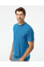 Kastlfel 2010 Mens RecycledSoft Short Sleve Crewneck T-Shirt Breaker Blue Model Side