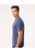 Kastlfel 2010 Mens RecycledSoft Short Sleve Crewneck T-Shirt Vintage Royal Blue Model Side