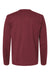 Kastlfel 2016 Mens RecycledSoft Long Sleeve Crewneck T-Shirt Burgundy Flat Back