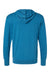 Kastlfel 4022 Mens RecycledSoft Hooded Long Sleeve T-Shirt Hoodie Breaker Blue Flat Back