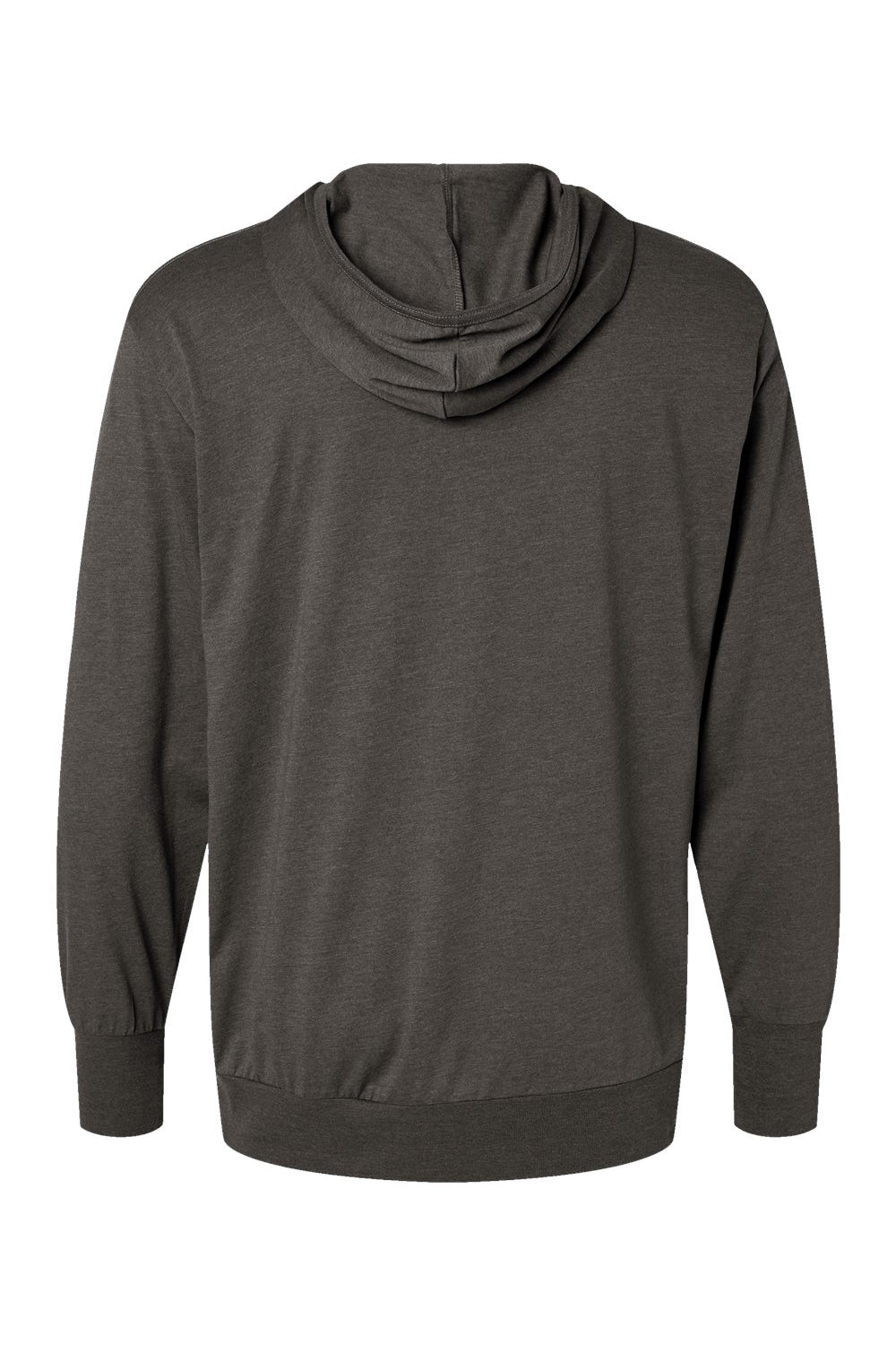 Kastlfel 4022 Mens RecycledSoft Hooded Long Sleeve T-Shirt Hoodie Carbon Grey Flat Back