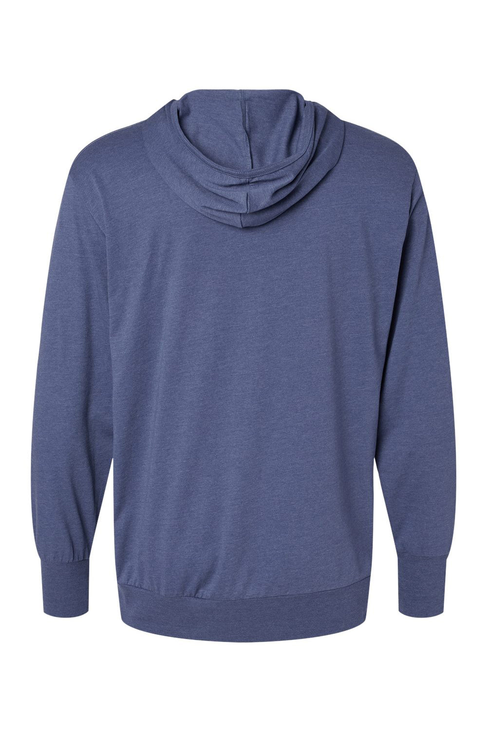 Kastlfel 4022 Mens RecycledSoft Hooded Long Sleeve T-Shirt Hoodie Vintage Royal Blue Flat Back