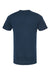 Tultex 602 Mens Short Sleeve Crewneck T-Shirt Navy Blue Flat Back