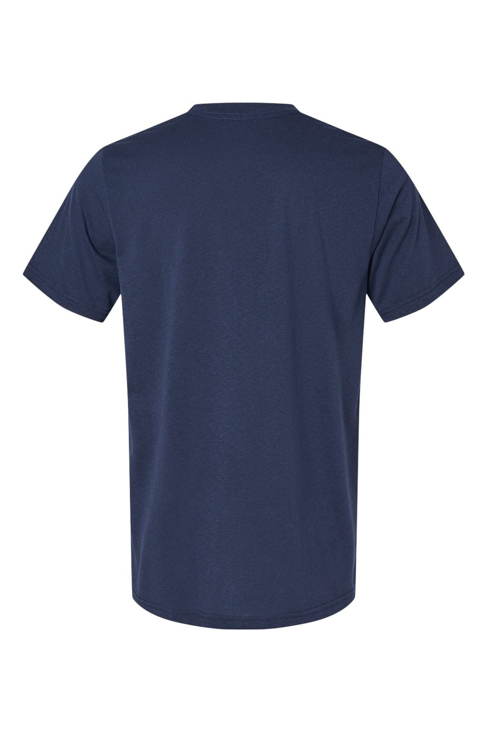 Bella + Canvas 3001ECO Mens EcoMax Short Sleeve Crewneck T-Shirt Navy Blue Flat Back