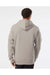 Independent Trading Co. SS4500 Mens Hooded Sweatshirt Hoodie Cement Grey Model Back