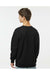 Independent Trading Co. IND3000 Mens Crewneck Sweatshirt Black Model Back