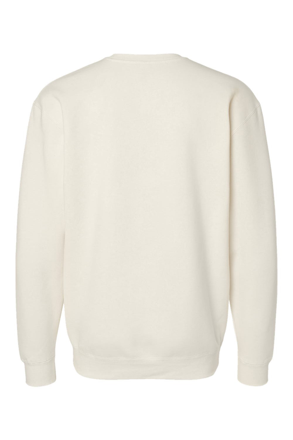 Independent Trading Co. IND3000 Mens Crewneck Sweatshirt Bone Flat Back