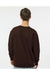 Independent Trading Co. IND3000 Mens Crewneck Sweatshirt Brown Model Back