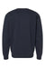 Independent Trading Co. IND3000 Mens Crewneck Sweatshirt Navy Blue Flat Back