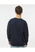 Independent Trading Co. IND3000 Mens Crewneck Sweatshirt Navy Blue Model Back