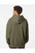 Independent Trading Co. IND280SL Mens Avenue Hooded Sweatshirt Hoodie Olive Green Model Back