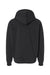 Independent Trading Co. IND420XD Mens Mainstreet Hooded Sweatshirt Hoodie Black Flat Back