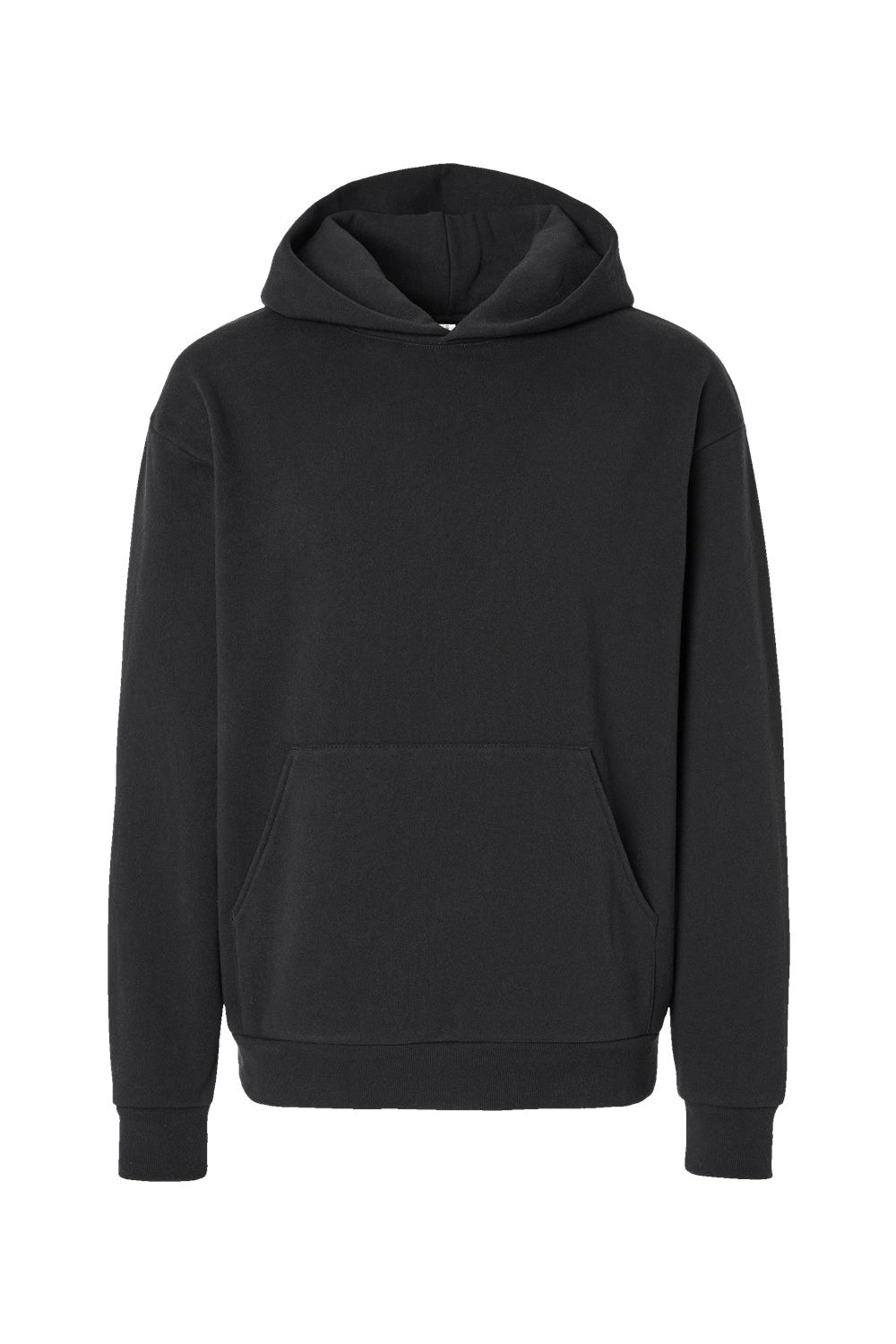 Independent Trading Co. IND420XD Mens Mainstreet Hooded Sweatshirt Hoodie Black Flat Front