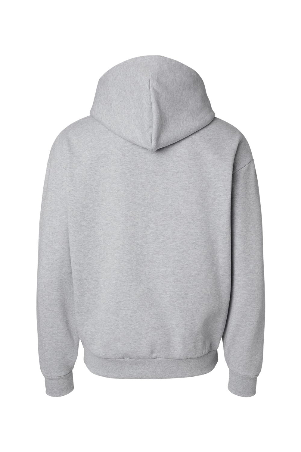 Independent Trading Co. IND420XD Mens Mainstreet Hooded Sweatshirt Hoodie Heather Grey Flat Back