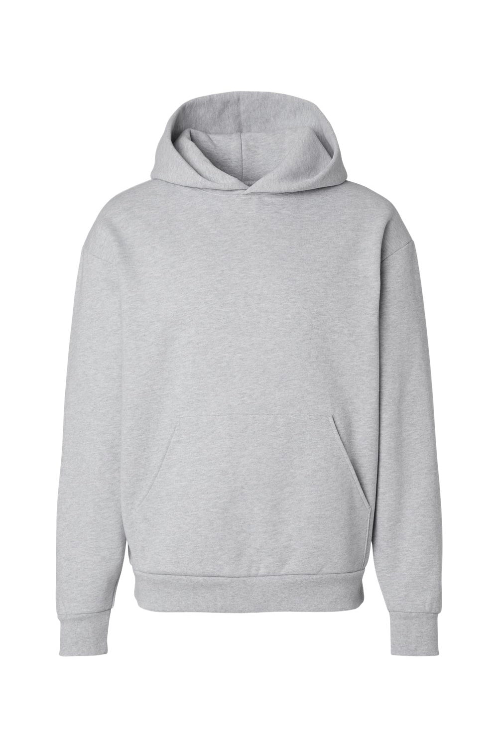 Independent Trading Co. IND420XD Mens Mainstreet Hooded Sweatshirt Hoodie Heather Grey Flat Front