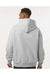 Independent Trading Co. IND420XD Mens Mainstreet Hooded Sweatshirt Hoodie Heather Grey Model Back