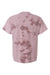 Dyenomite 200CSH Mens Crush Tie Dyed Short Sleeve Crewneck T-Shirt Quartz Flat Back