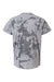 Dyenomite 200CSH Mens Crush Tie Dyed Short Sleeve Crewneck T-Shirt Stone Flat Back