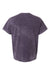 Dyenomite 200MW Mens Mineral Wash Short Sleeve Crewneck T-Shirt Aubergine Flat Back