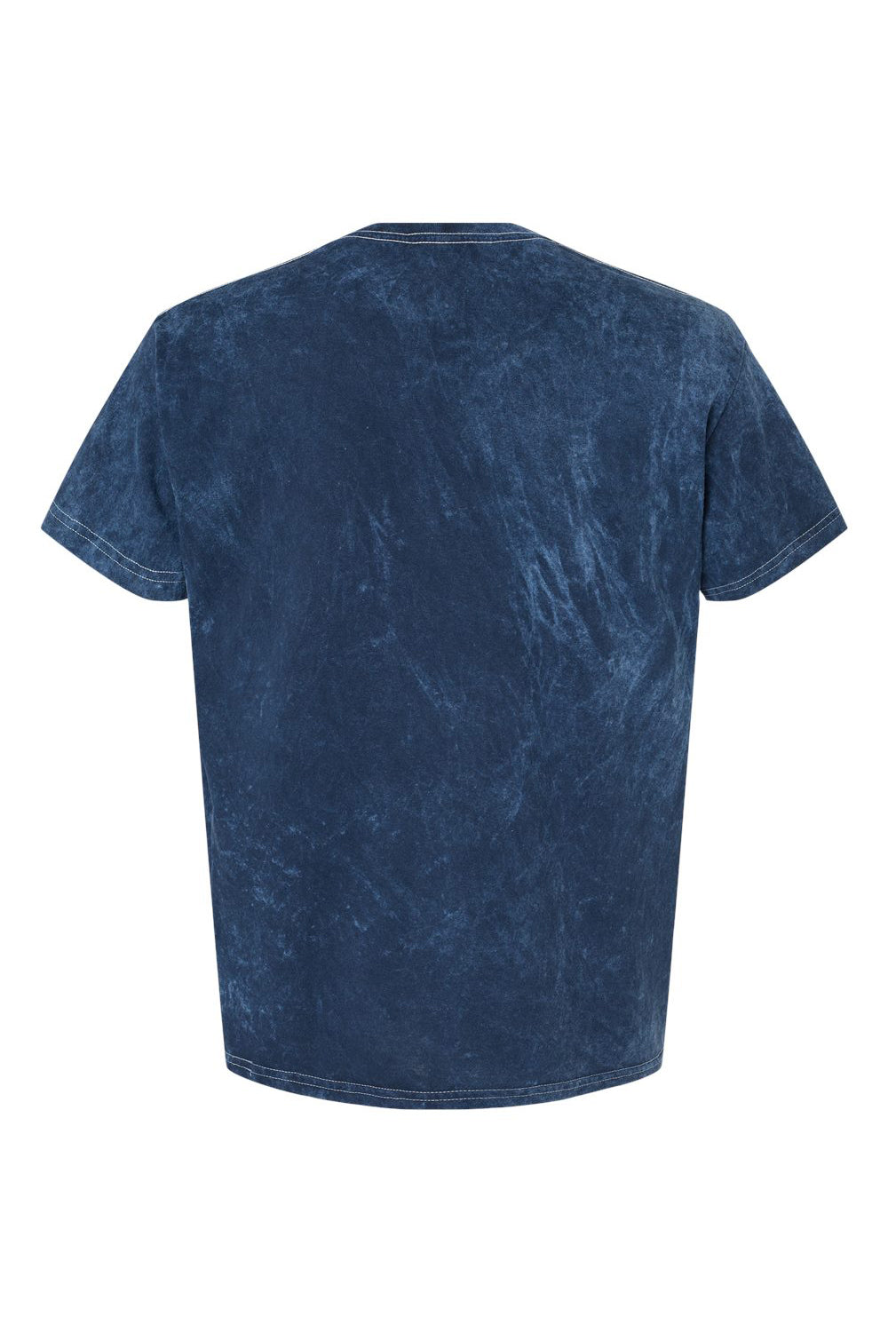 Dyenomite 200MW Mens Mineral Wash Short Sleeve Crewneck T-Shirt Midnight Flat Back