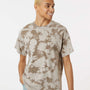 Dyenomite Mens Crush Tie Dyed Short Sleeve Crewneck T-Shirt - Coyote - NEW