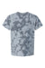 Dyenomite 200CSH Mens Crush Tie Dyed Short Sleeve Crewneck T-Shirt Hail Flat Front