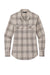 Port Authority LW672 Womens Ombre Plaid Long Sleeve Button Down Shirt w/ Double Pockets Frost Grey Flat Front