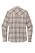 Port Authority LW672 Womens Ombre Plaid Long Sleeve Button Down Shirt w/ Double Pockets Frost Grey Flat Back