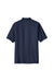 Port Authority K500P/TLK500P Mens Silk Touch Wrinkle Resistant Short Sleeve Polo Shirt w/ Pocket Navy Blue Flat Back