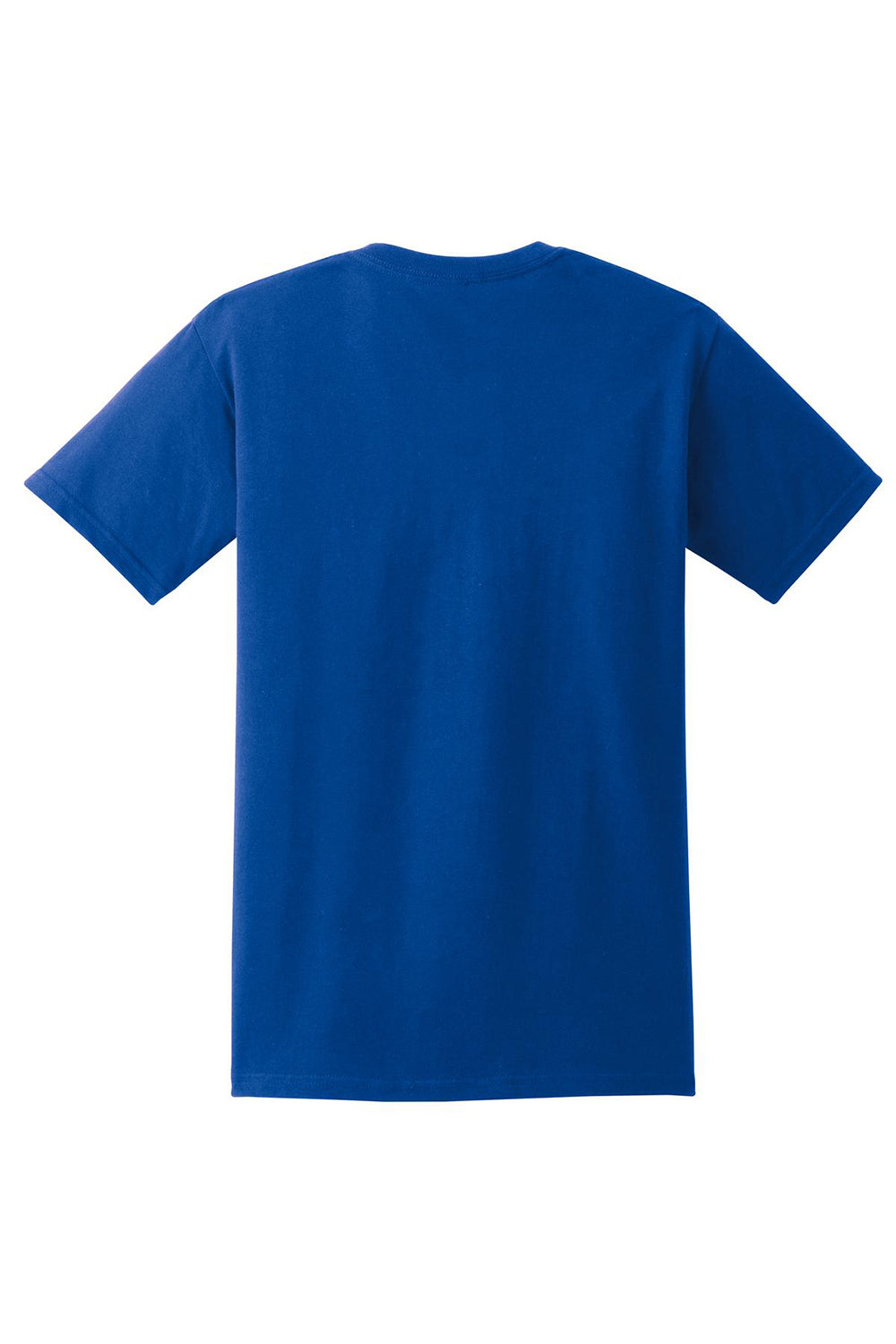 Gildan 2300/G230 Mens Ultra Short Sleeve Crewneck T-Shirt w/ Pocket Royal Blue Flat Back