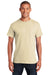 Gildan 2300/G230 Mens Ultra Short Sleeve Crewneck T-Shirt w/ Pocket Sand Model Front