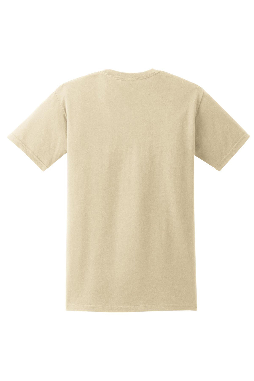 Gildan 2300/G230 Mens Ultra Short Sleeve Crewneck T-Shirt w/ Pocket Sand Flat Back