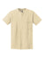 Gildan 2300/G230 Mens Ultra Short Sleeve Crewneck T-Shirt w/ Pocket Sand Flat Front