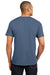 Hanes 5170 Mens EcoSmart Short Sleeve Crewneck T-Shirt Denim Blue Model Back