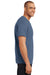 Hanes 5170 Mens EcoSmart Short Sleeve Crewneck T-Shirt Denim Blue Model Side