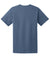 Hanes 5170 Mens EcoSmart Short Sleeve Crewneck T-Shirt Denim Blue Flat Back