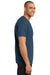 Hanes 5170 Mens EcoSmart Short Sleeve Crewneck T-Shirt Heather Blue Model Side