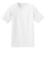 Hanes 5170 Mens EcoSmart Short Sleeve Crewneck T-Shirt White Flat Front