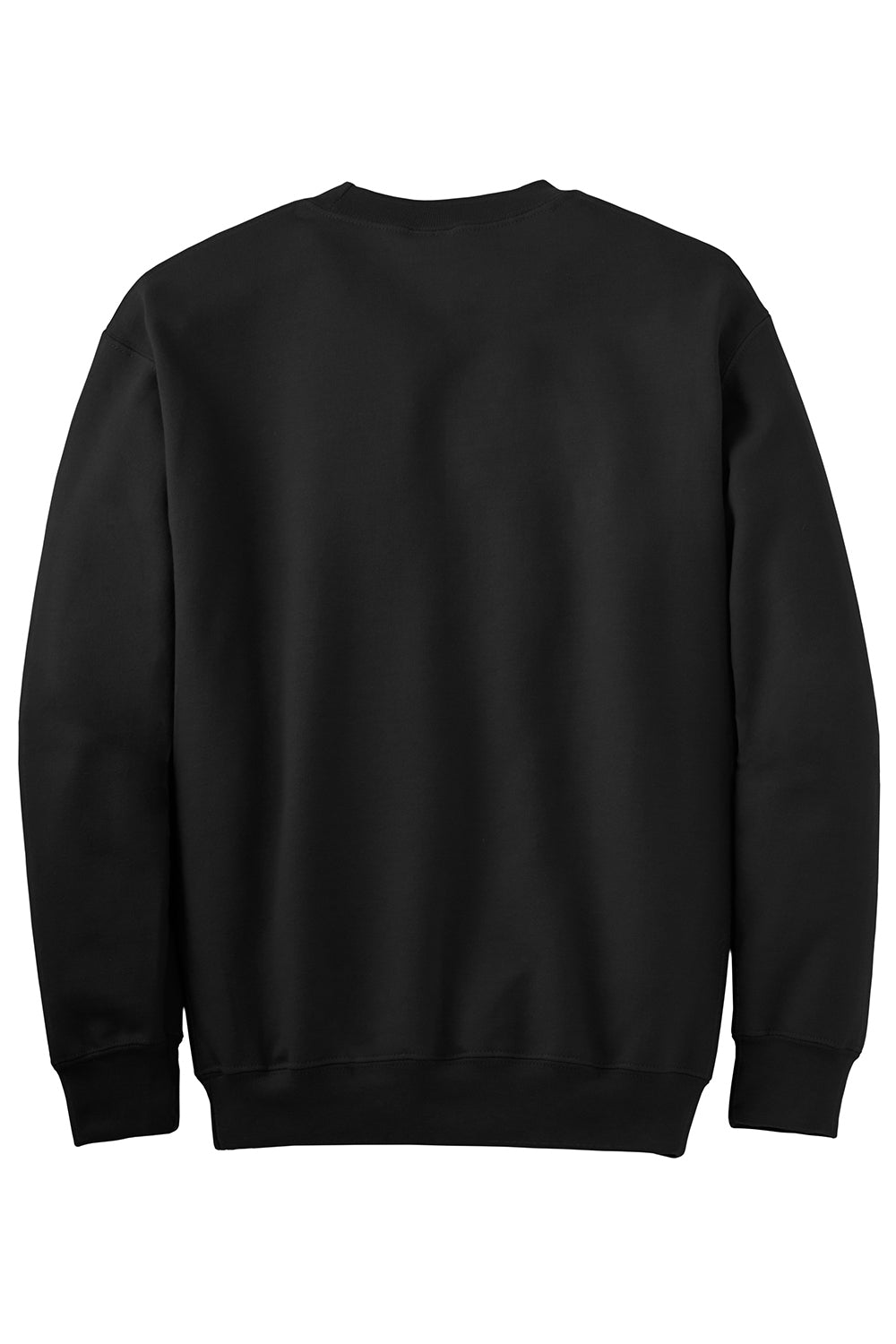 Gildan 12000/G120 Mens DryBlend Moisture Wicking Fleece Crewneck Sweatshirt Black Flat Back