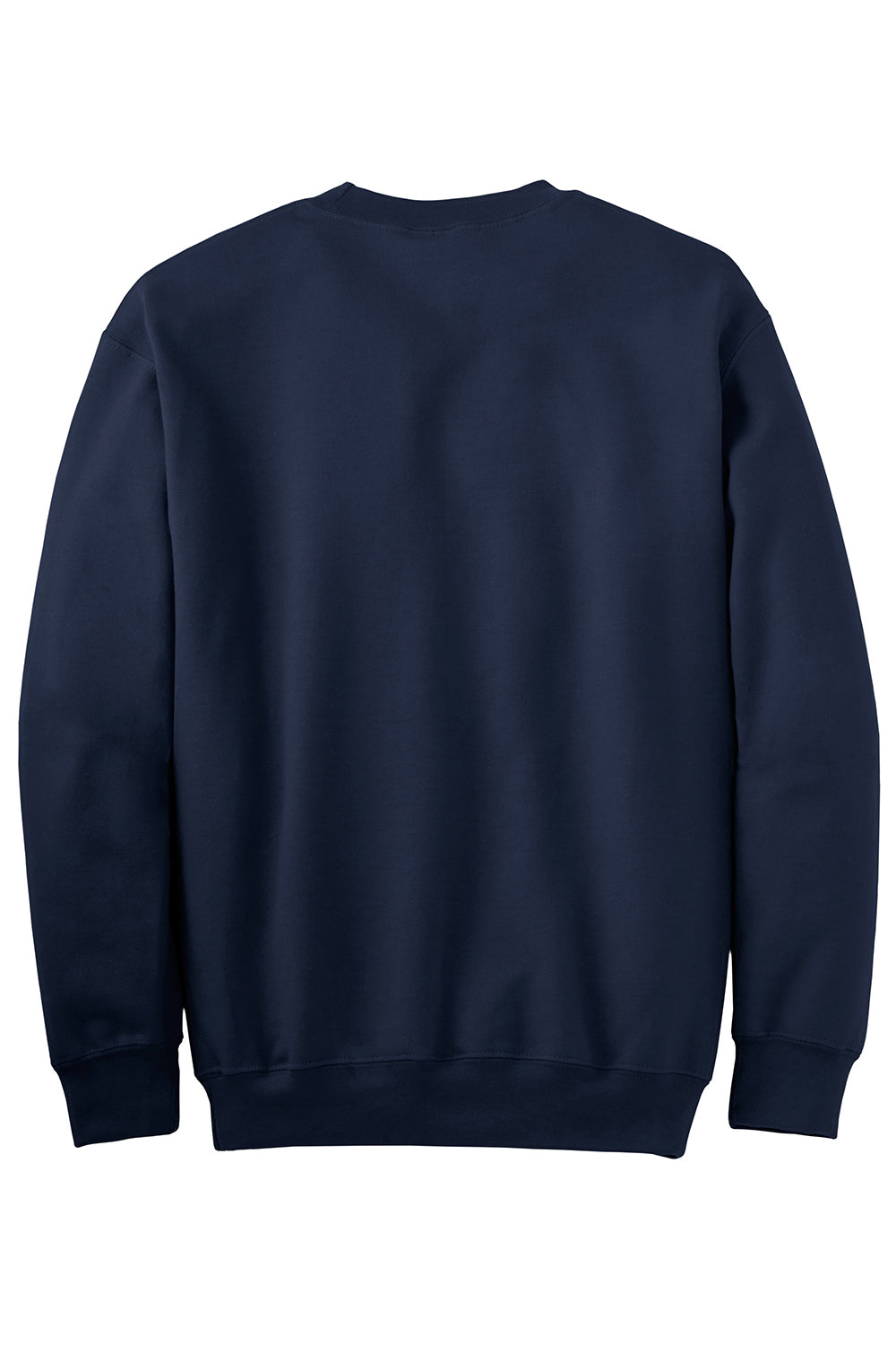 Gildan 12000/G120 Mens DryBlend Moisture Wicking Fleece Crewneck Sweatshirt Navy Blue Flat Back